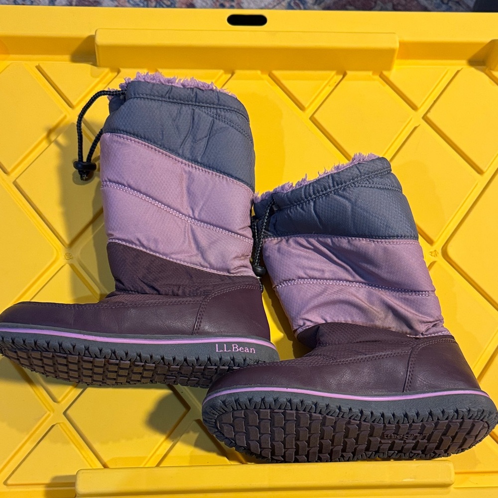 Kids LL Bean Purple Winter Boots size 13